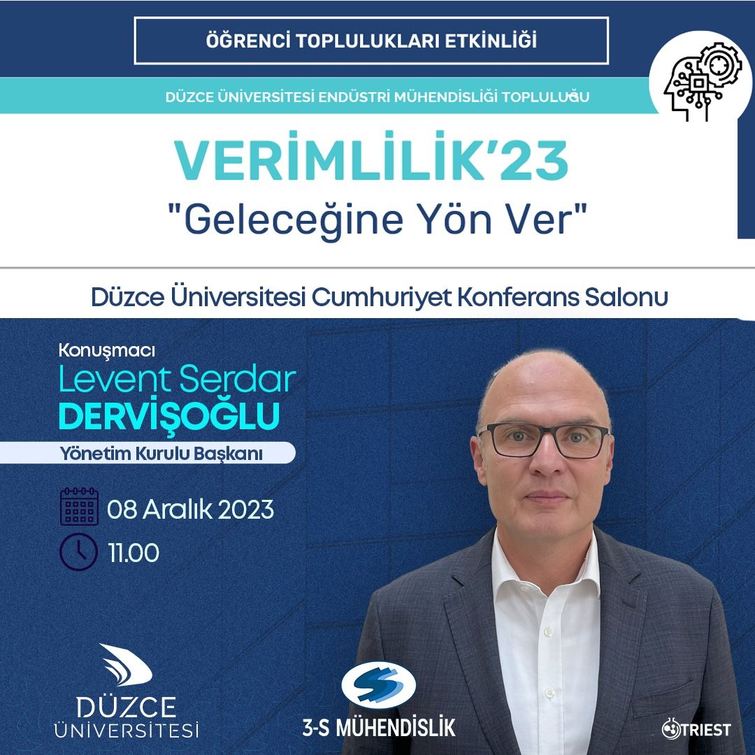 Levent Serdar Dervişoğlu “Verimlilik’23 Geleceğe Yön Ver” etkinliğine konuşmacı olarak katıldı.