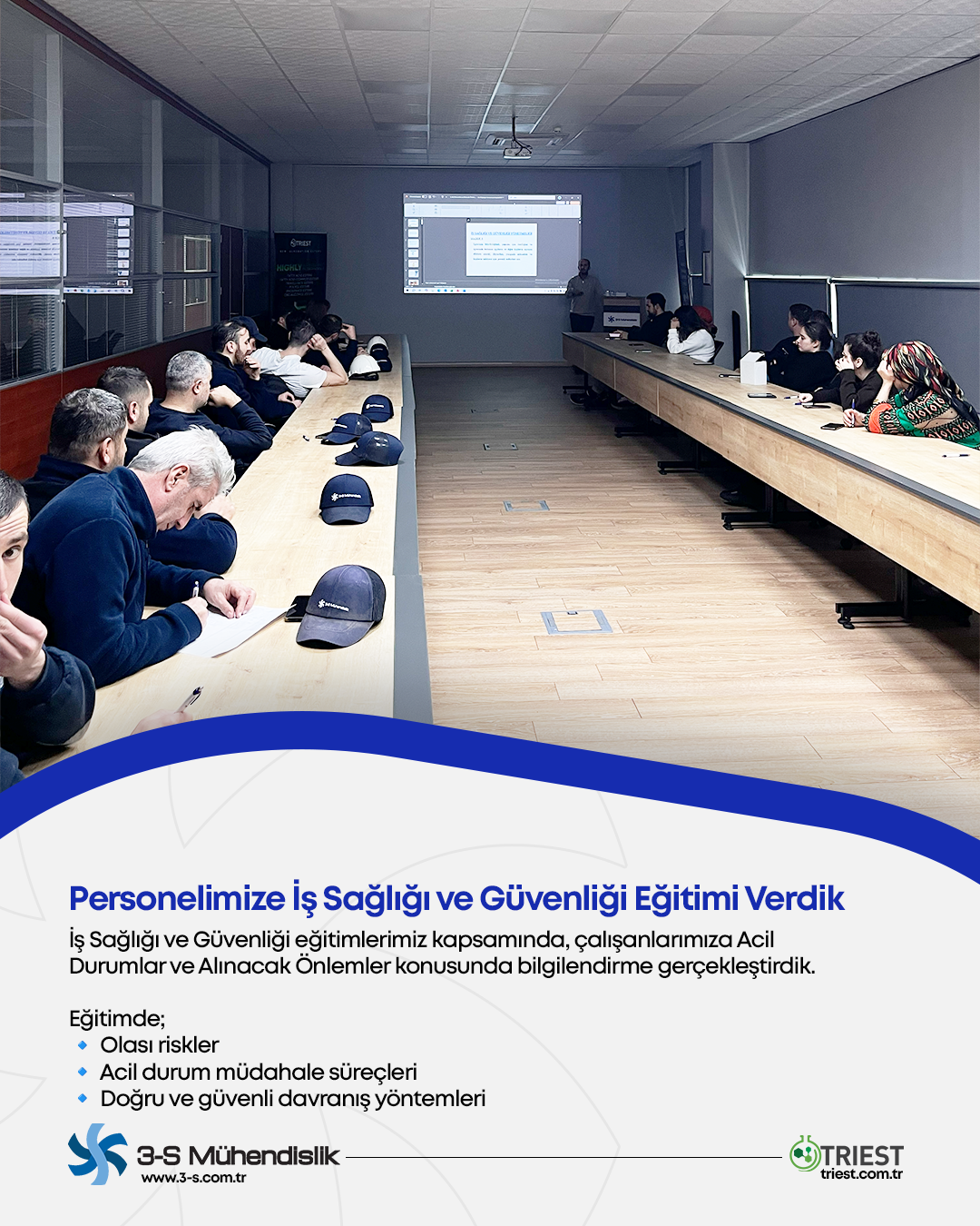 Personelimize İş Sağlığı ve Güvenliği Eğitimi Verdik