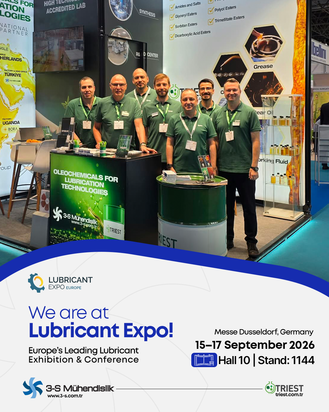 Lubricant Expo Europe 2026 Fuarı’nda Yerimizi Aldık!
